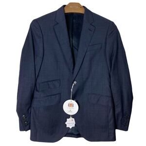 NWT Hackett London Blazer Jacket Sports Coat 38R Wool Navy 2-Button 2-Vent Lined